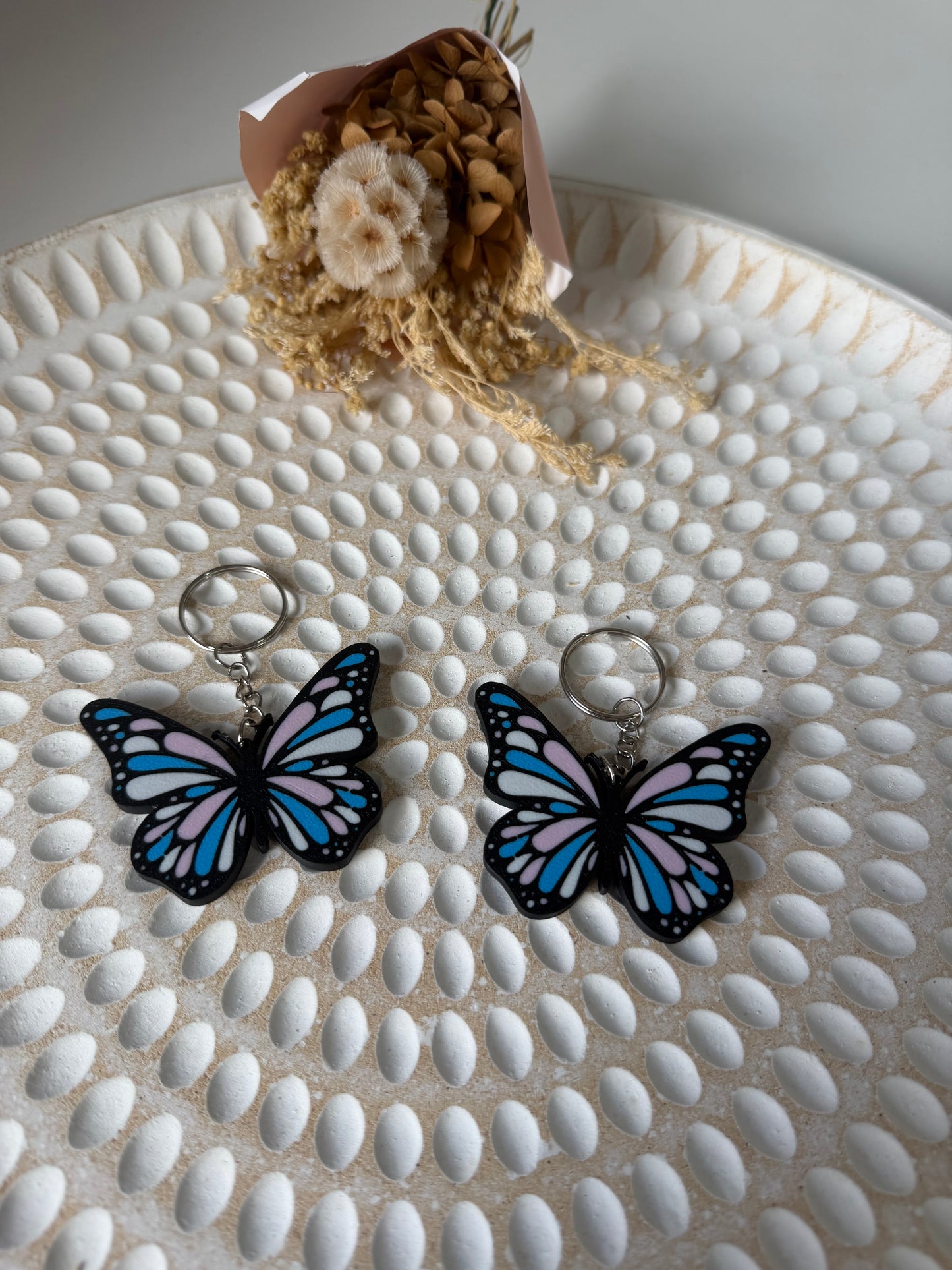 Butterfly keyring