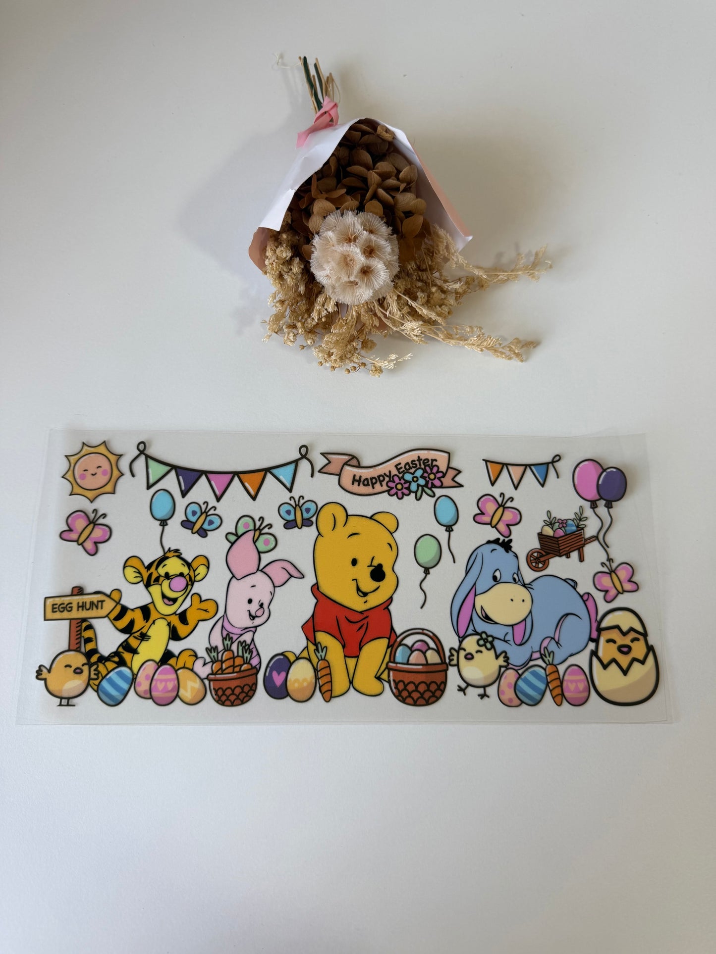 Easter Pooh uv dtf wrap
