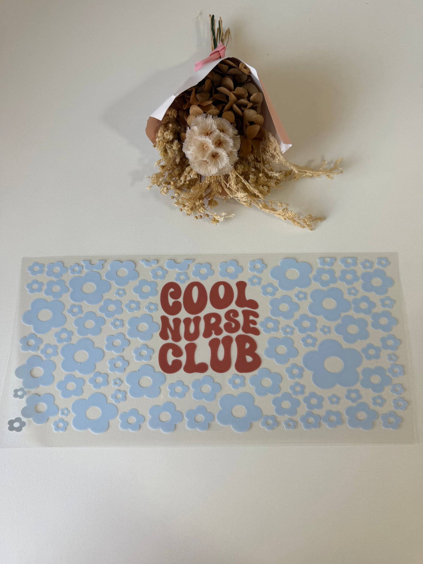 Cool nurse club uv dtf wrap