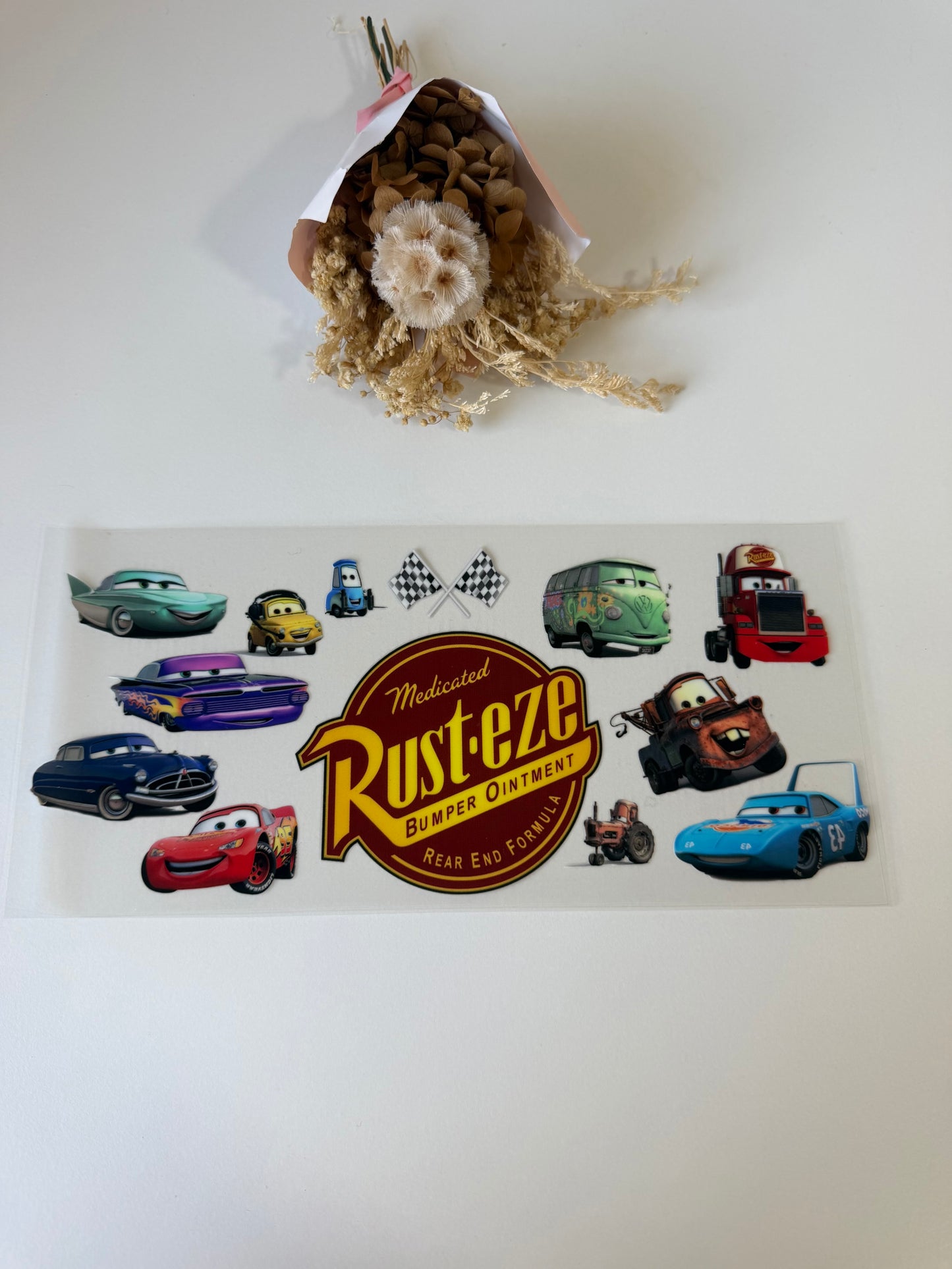Cars 3 uv dtf wrap