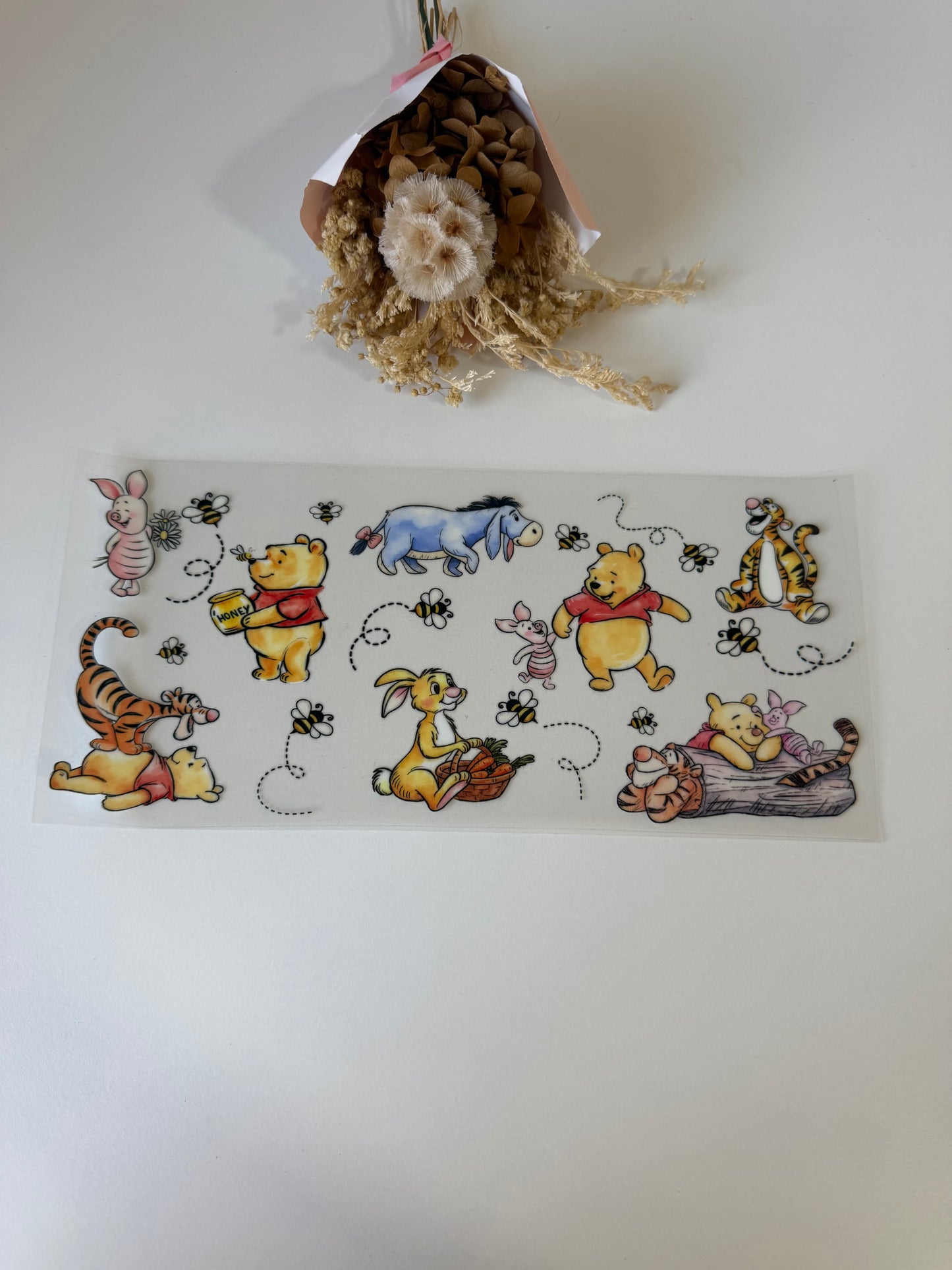 Pooh uv dtf wrap