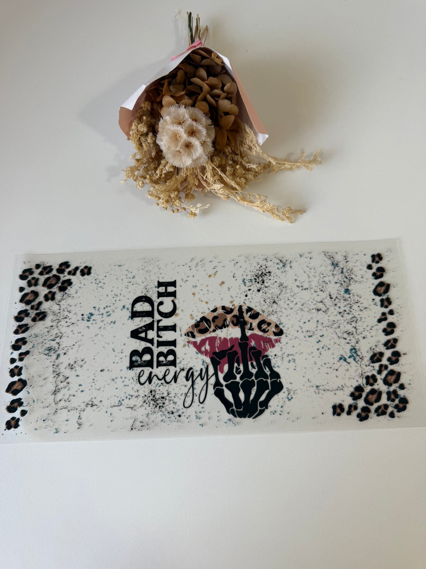 Bad b*tch energy uv dtf wrap