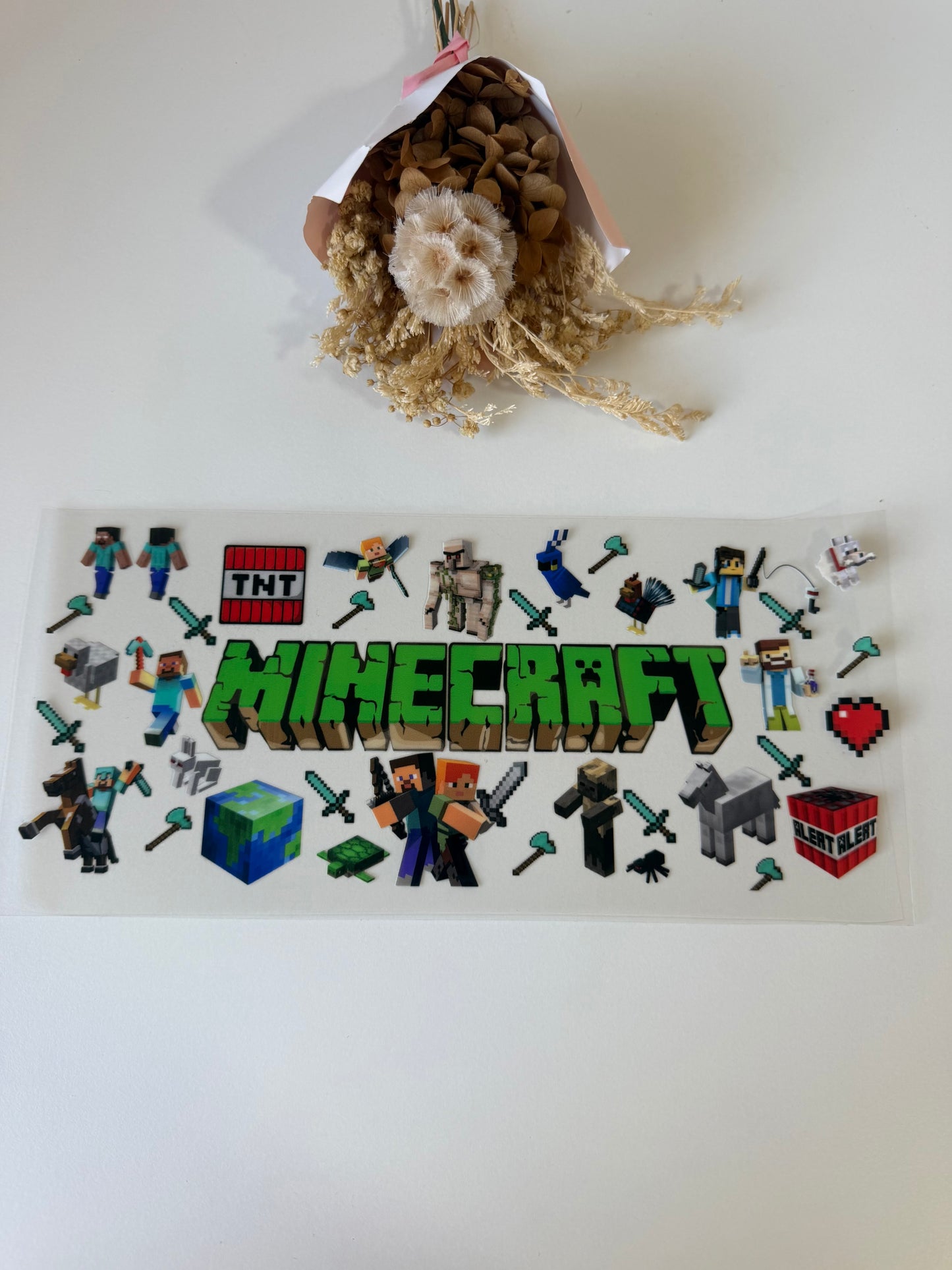 Mine-craft uv dtf wrap