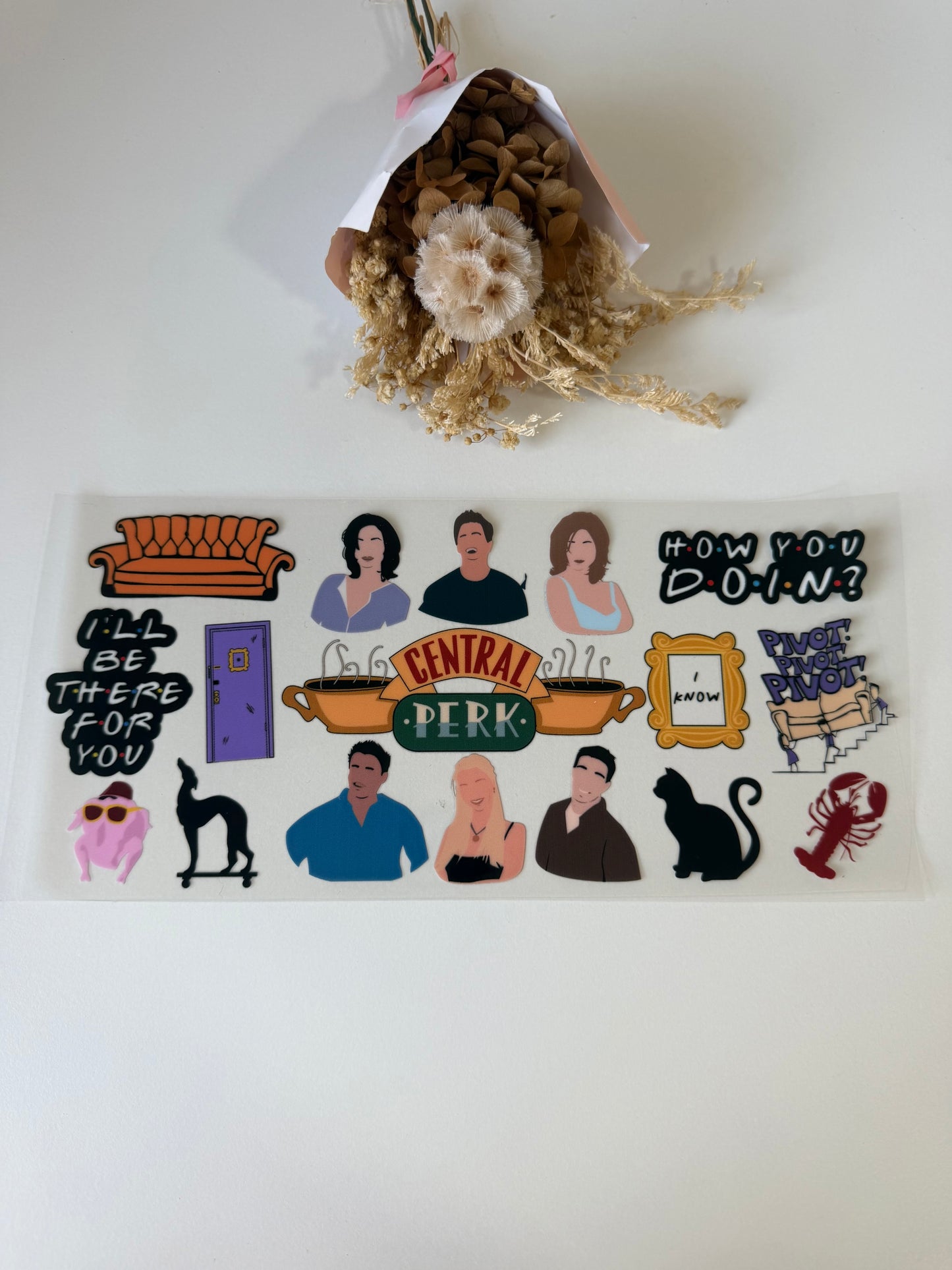 Friends uv dtf wrap