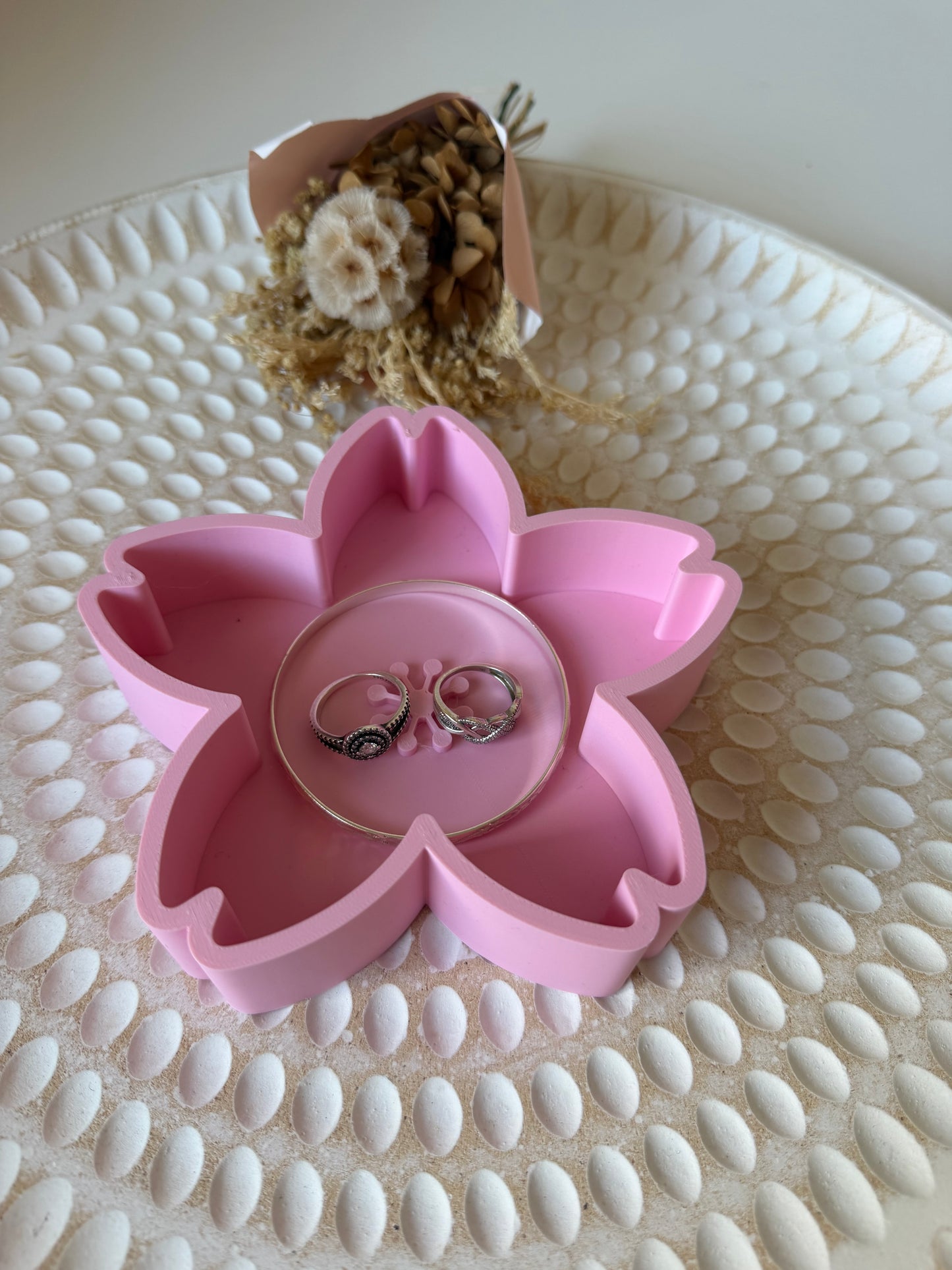 Flower trinket tray