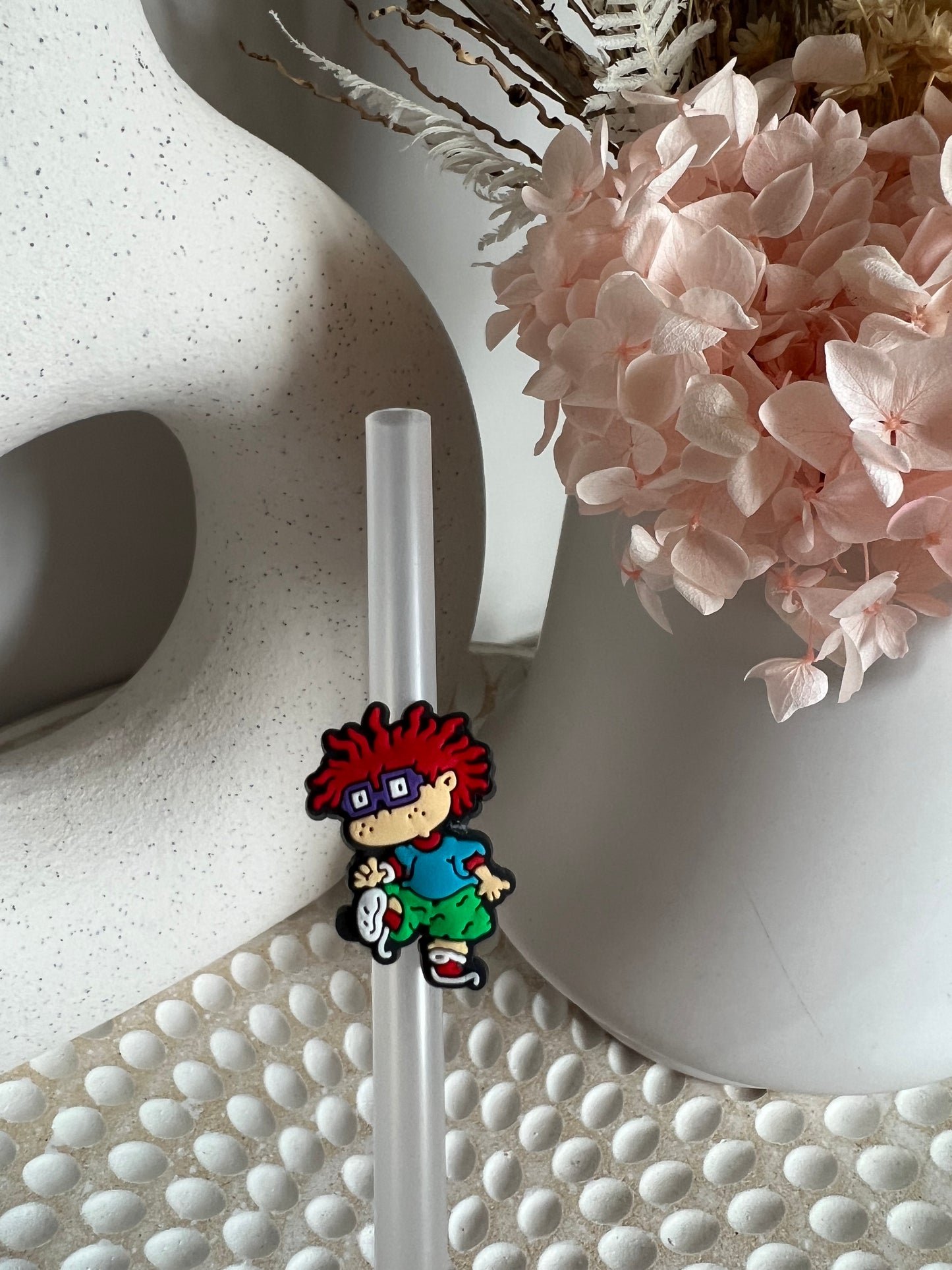 Rugrats straw charm