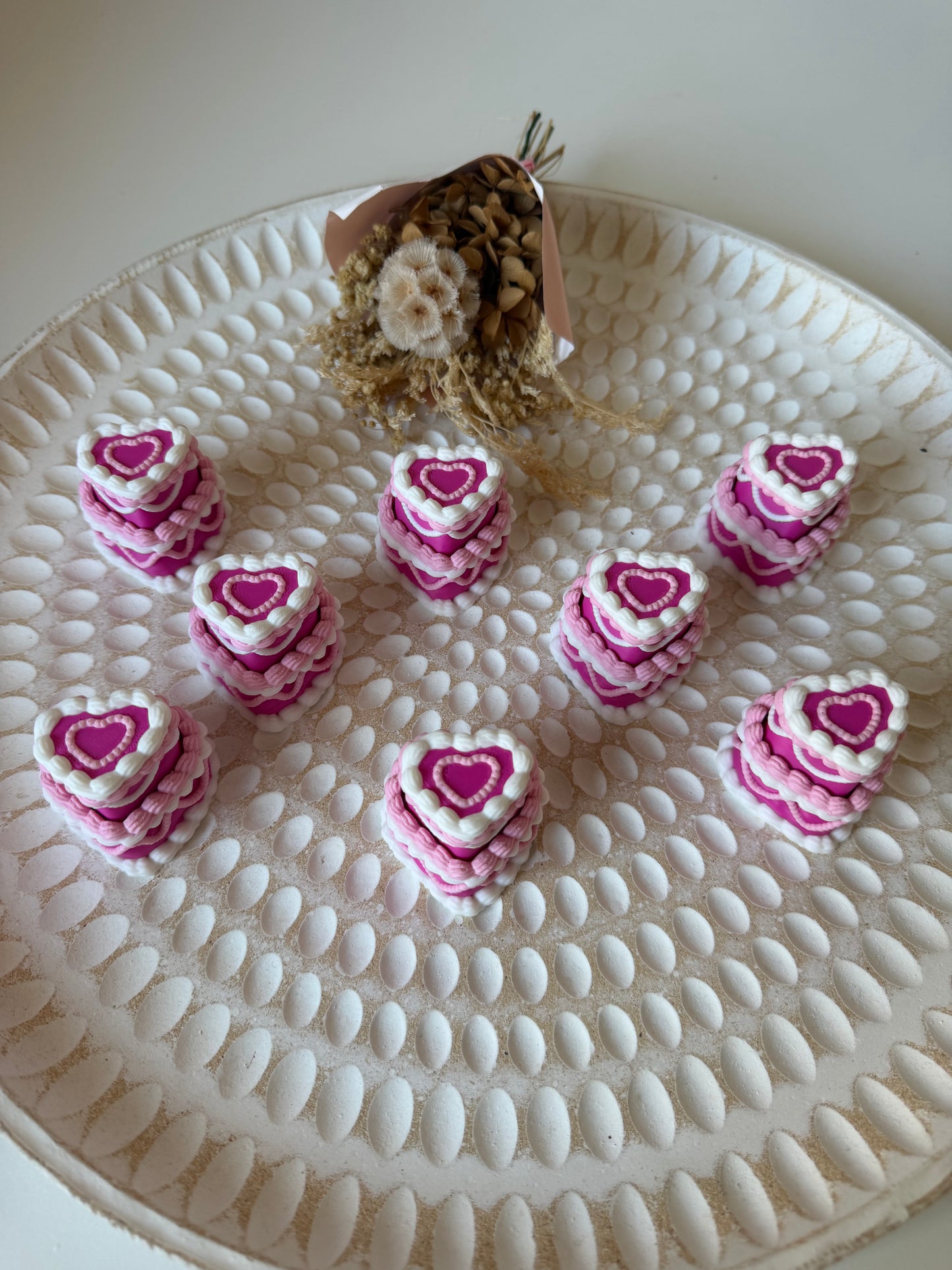 Heart cake fidget clicker