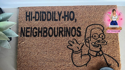 Hi - diddily - ho, neighbourinos doormat