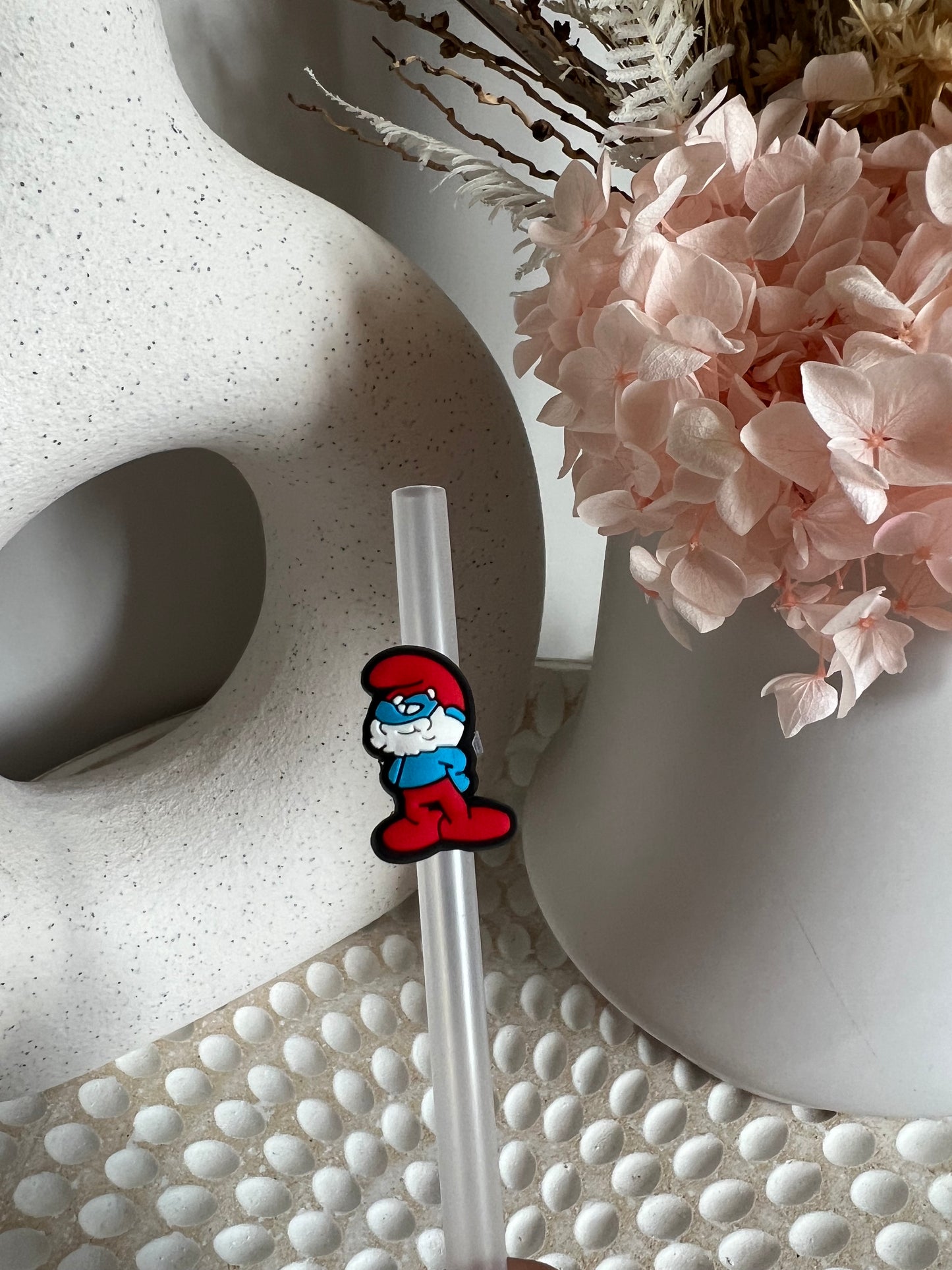 Smurfs straw charm