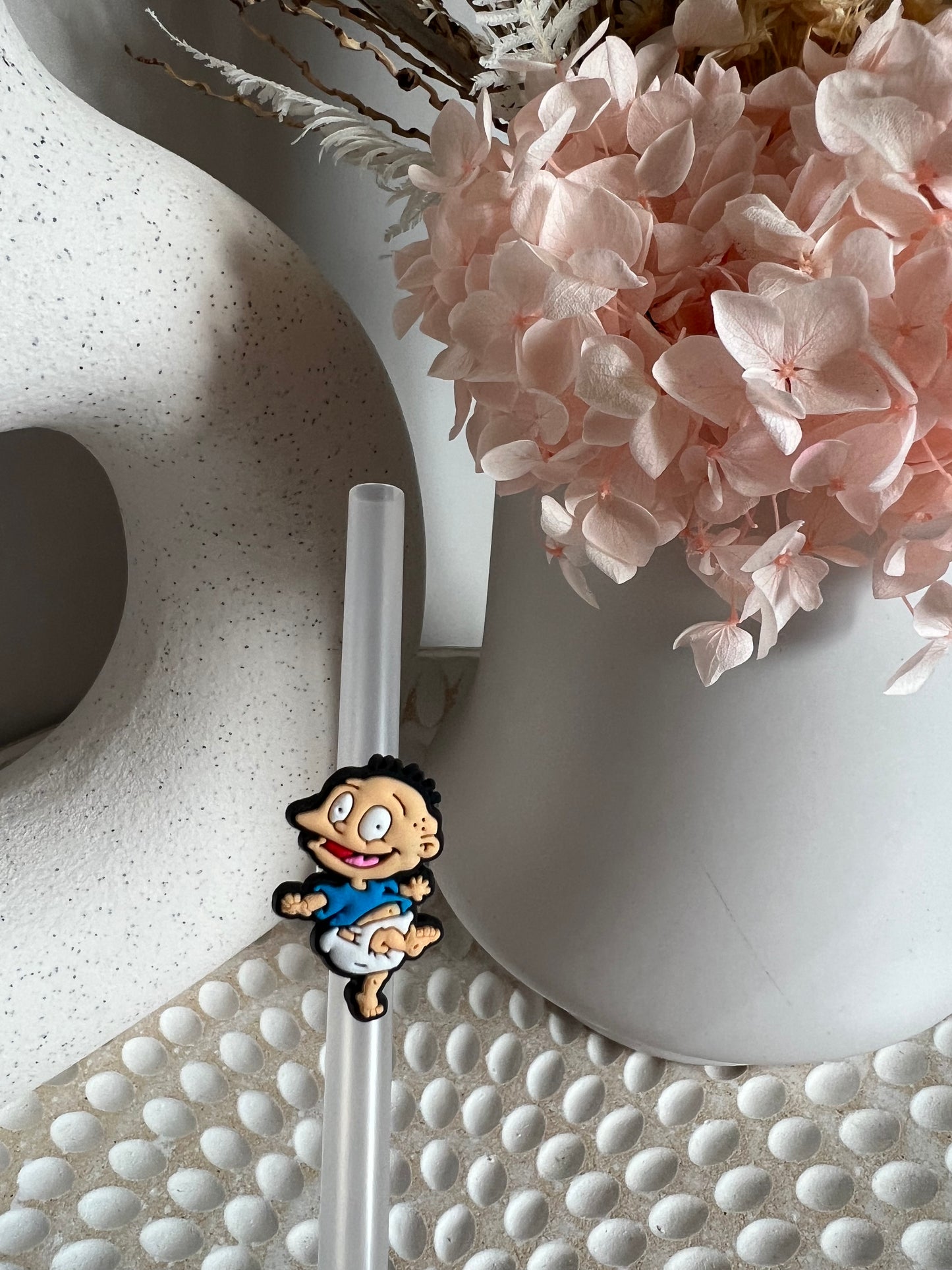 Rugrats straw charm