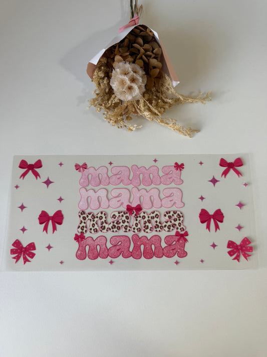Mama bows 2 uv dtf wrap