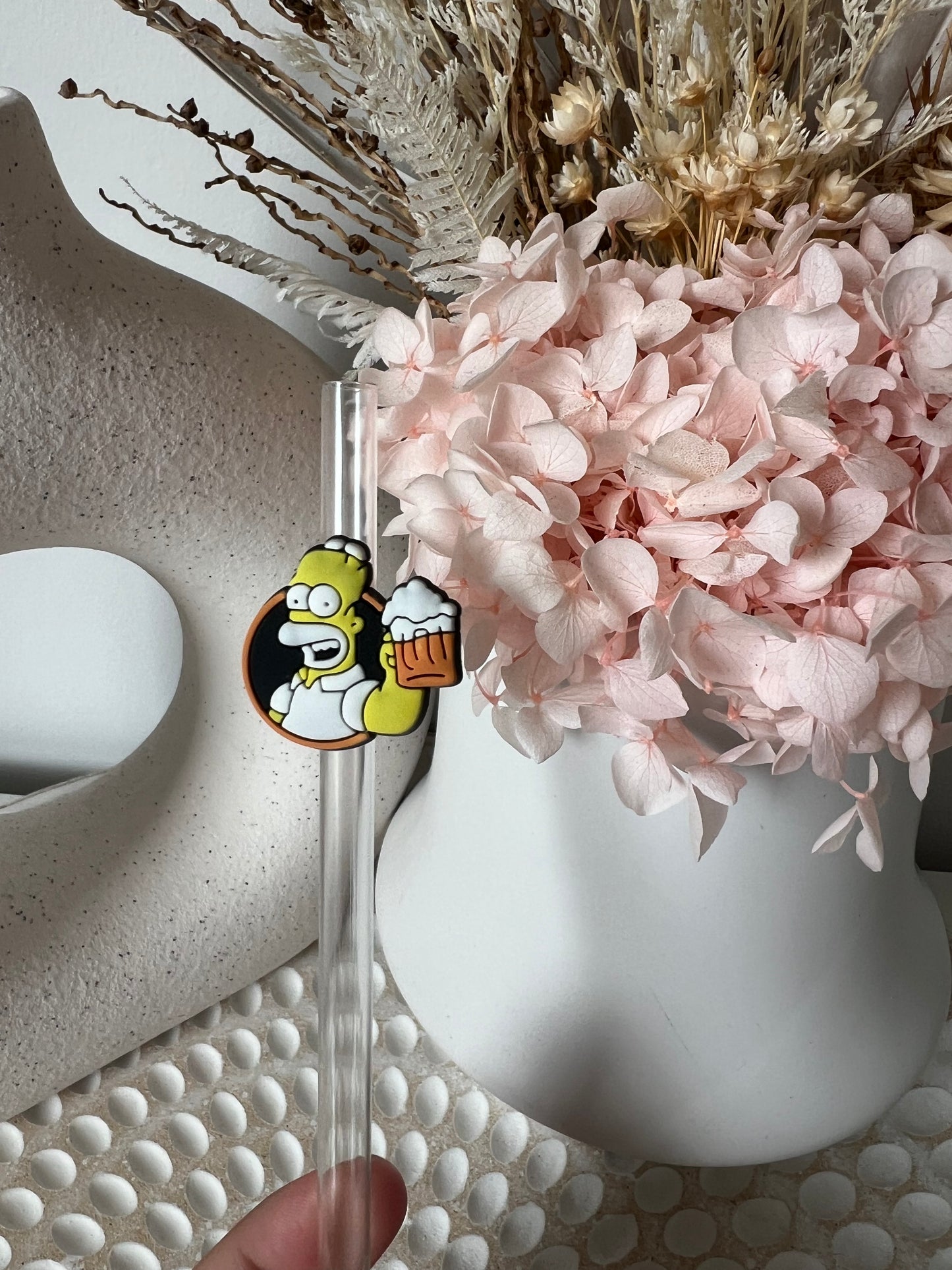 Simpsons straw charm