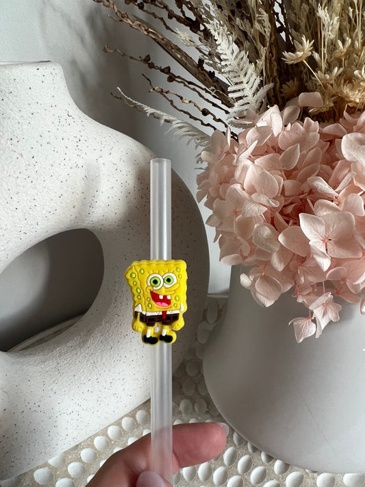 Spongebob straw charm