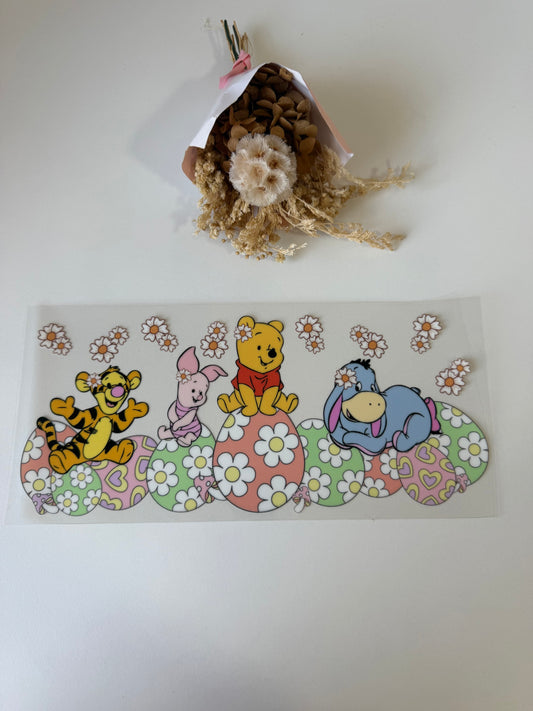 Easter Pooh 3 uv dtf wrap