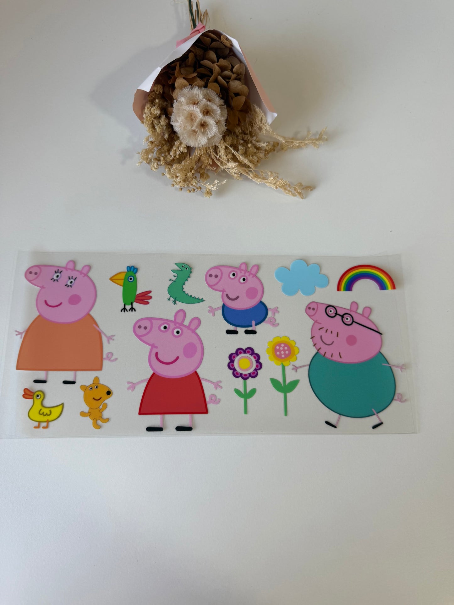 Little pink pig uv dtf wrap