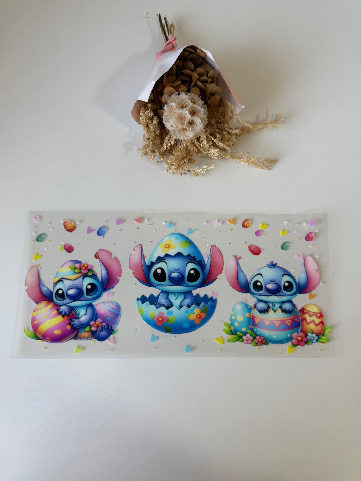 Easter blue alien uv dtf wrap