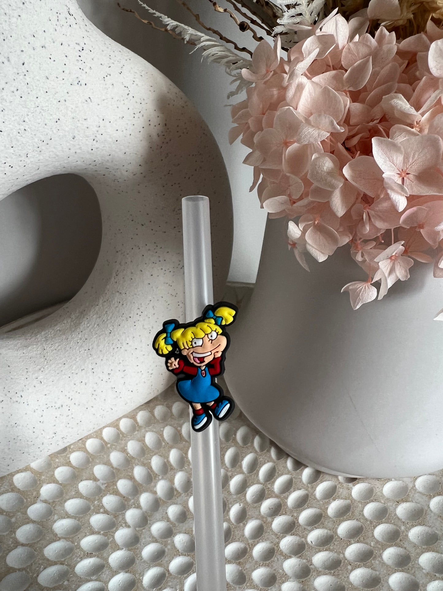 Rugrats straw charm