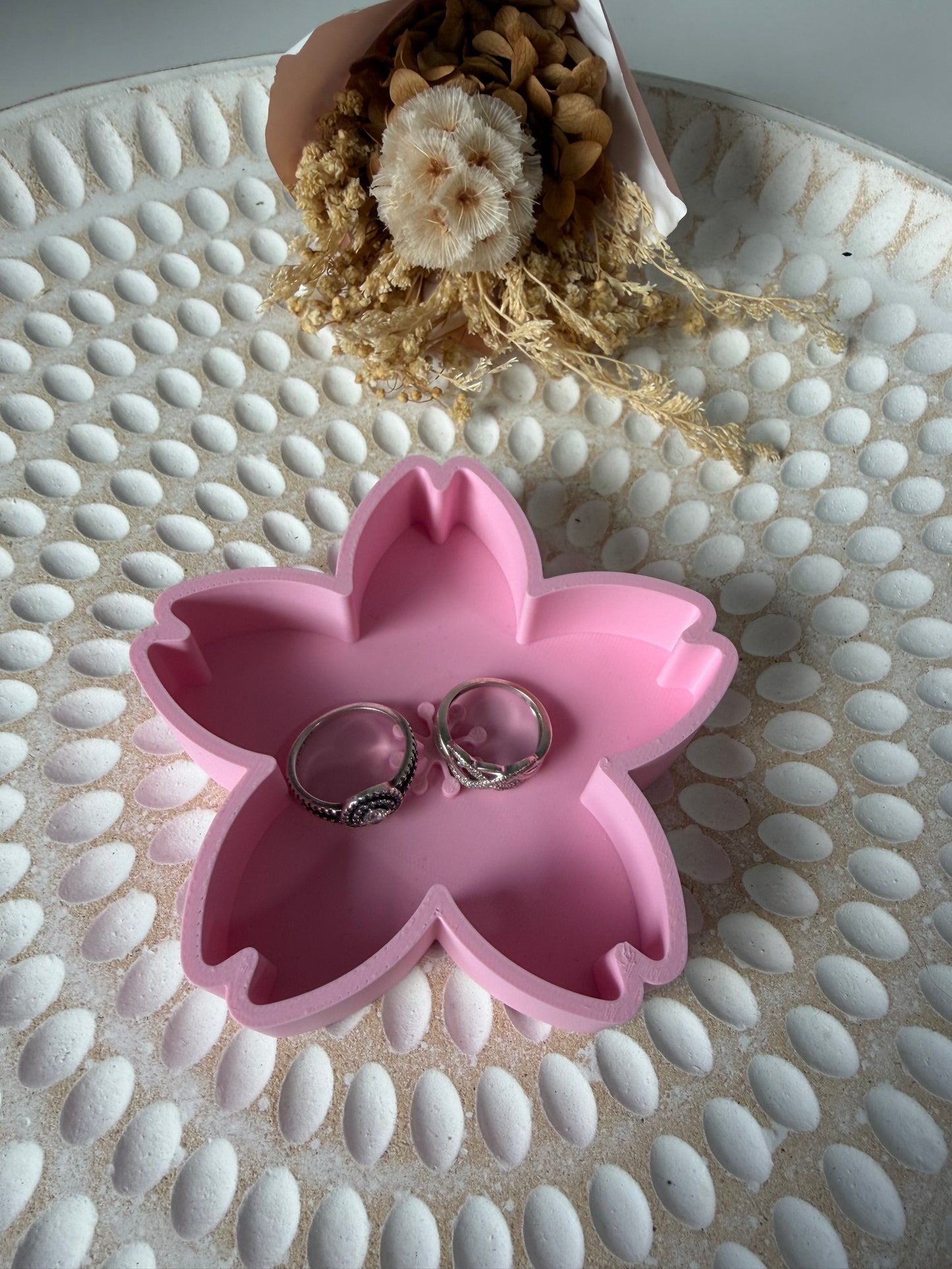 Flower trinket tray