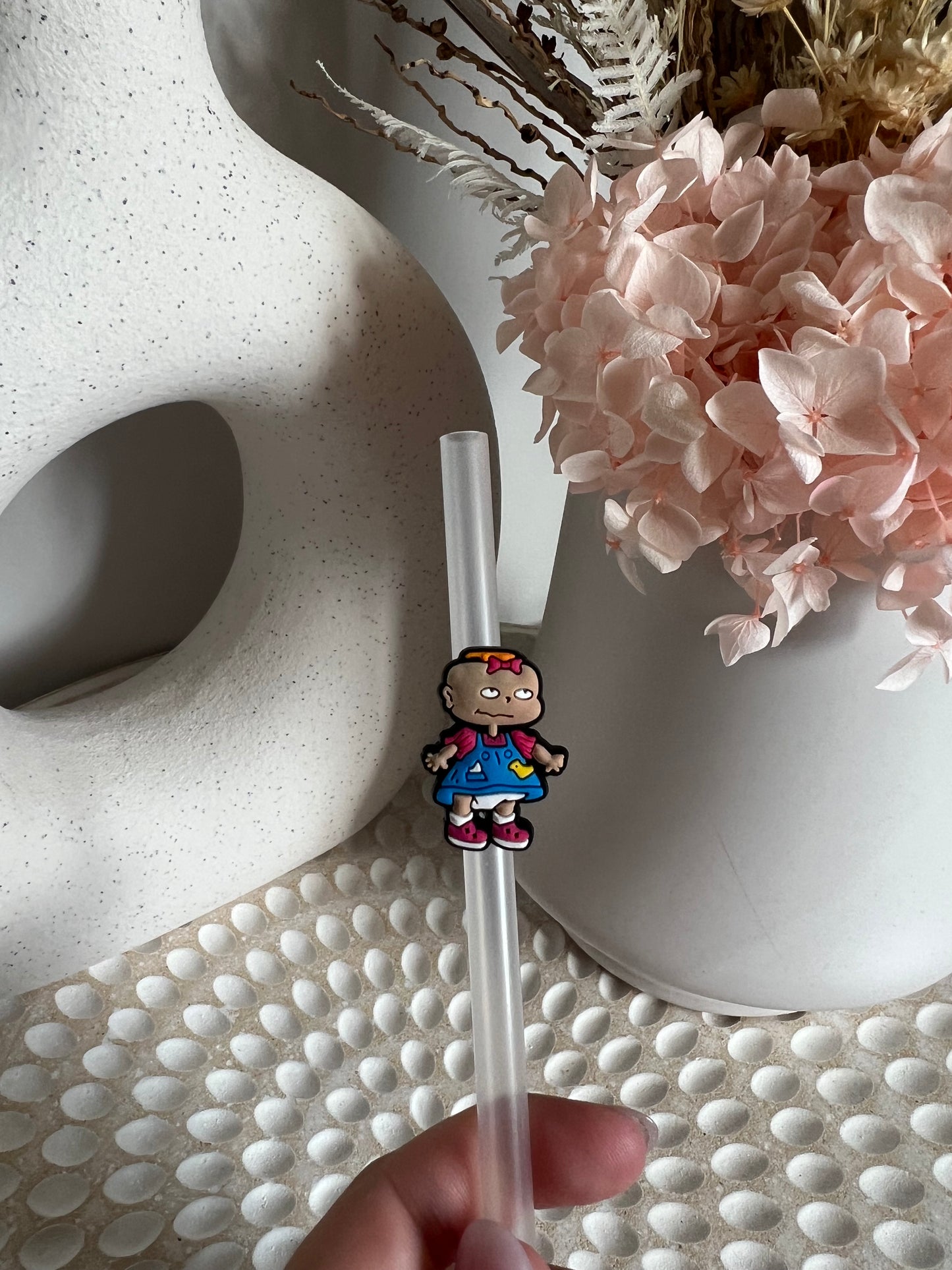 Rugrats straw charm