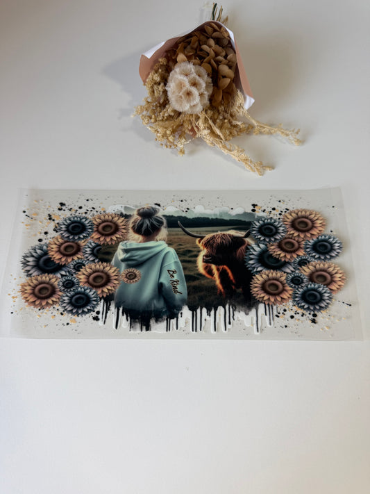 Be kind uv dtf wrap