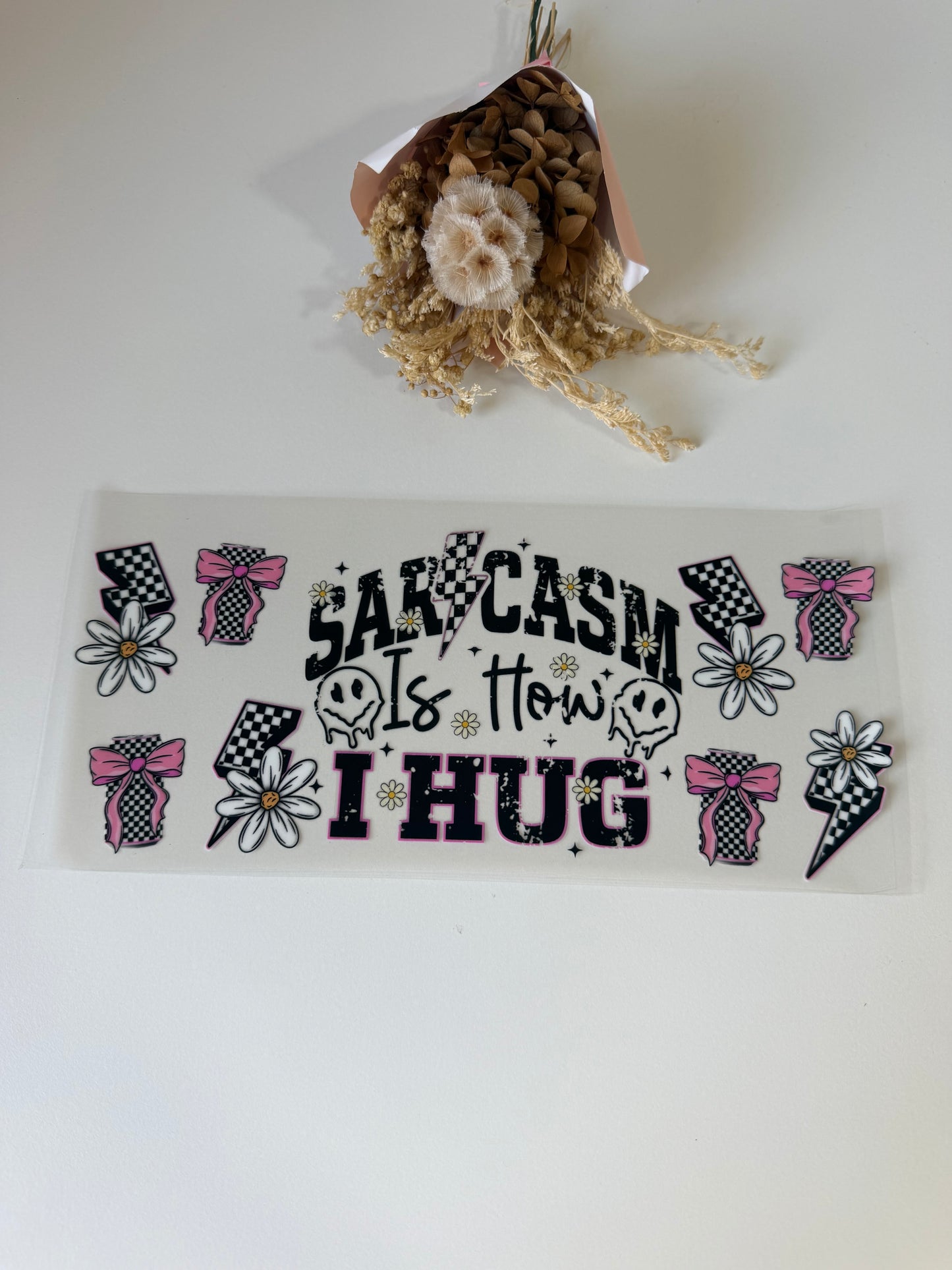 Sarcasm uv dtf wrap