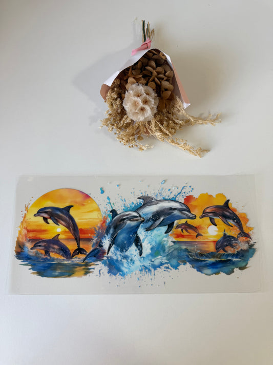 Dolphin uv dtf wrap
