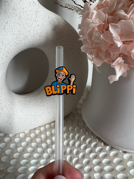 Blippi straw charm