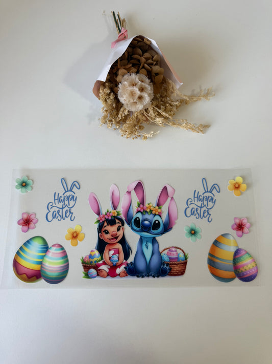 Easter blue alien 2 uv dtf wrap