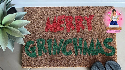 Merry Grinchmas doormat