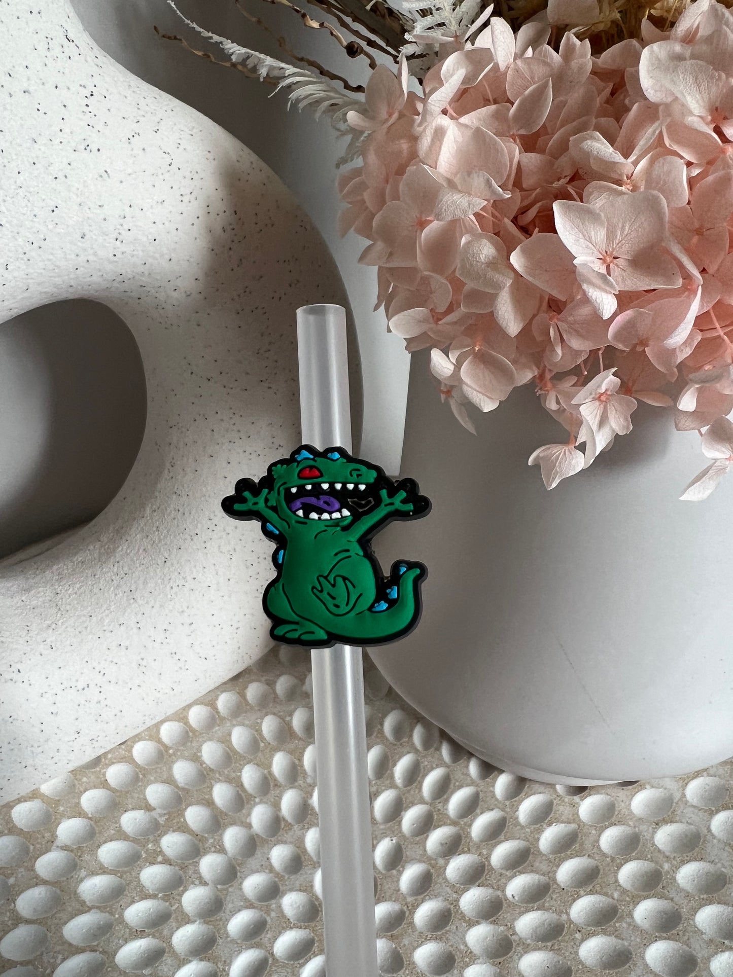 Rugrats straw charm