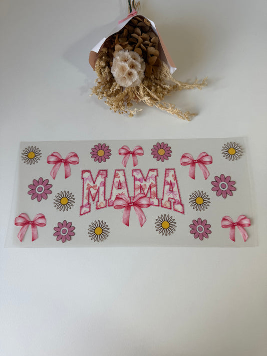 Mama bows uv dtf wrap