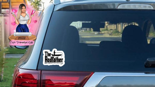 The rodfather car decal