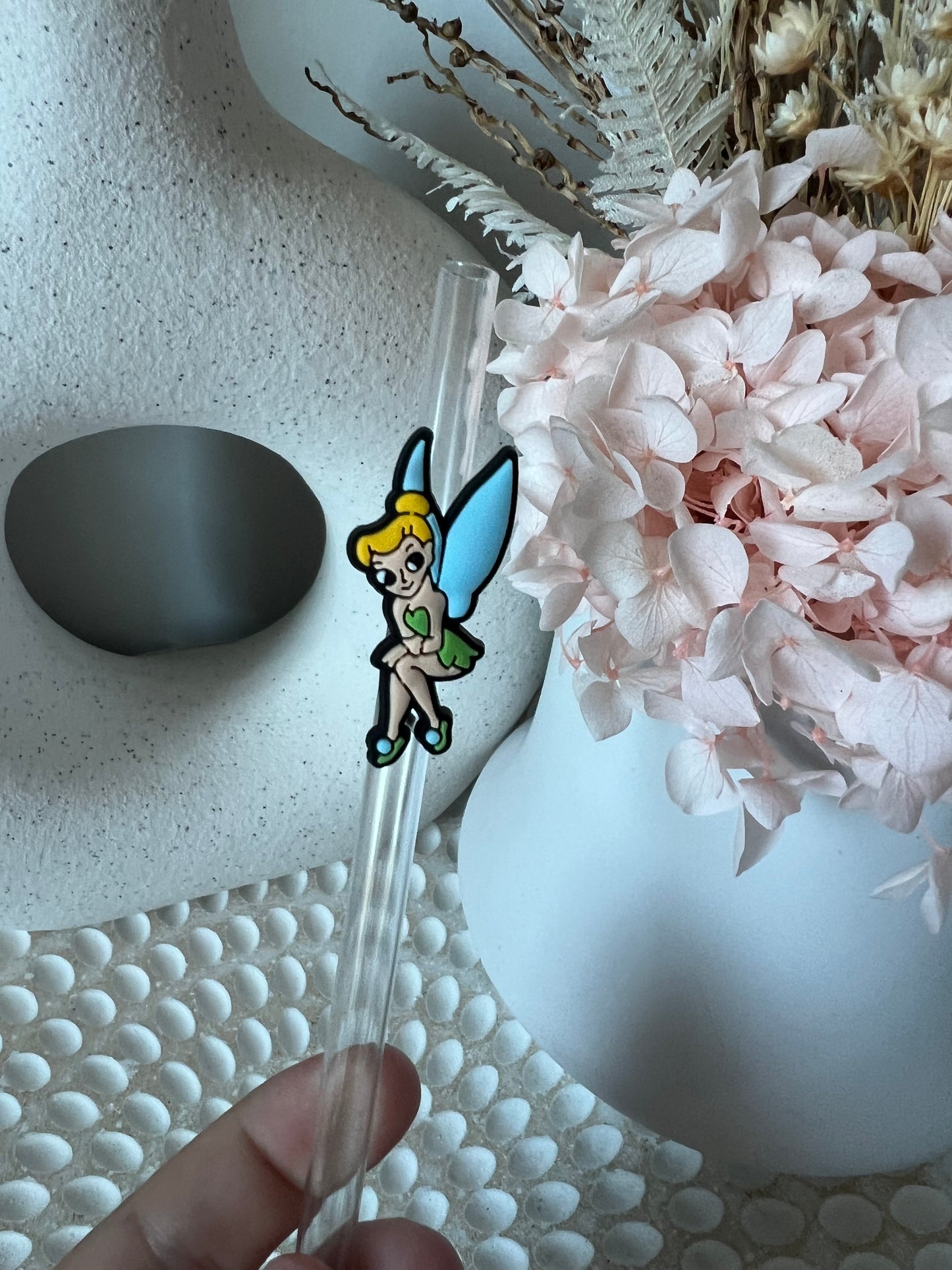 Tinkerbell straw charm