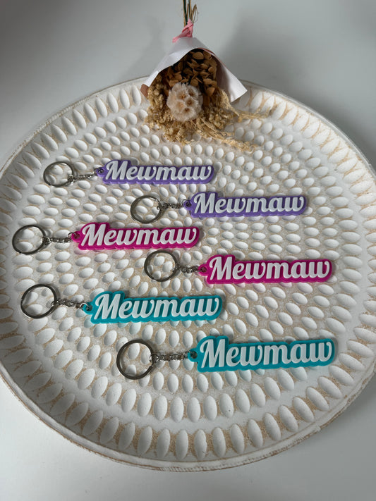 Mewmaw keyring