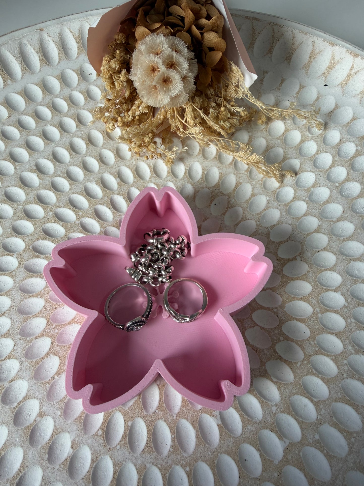 Flower trinket tray
