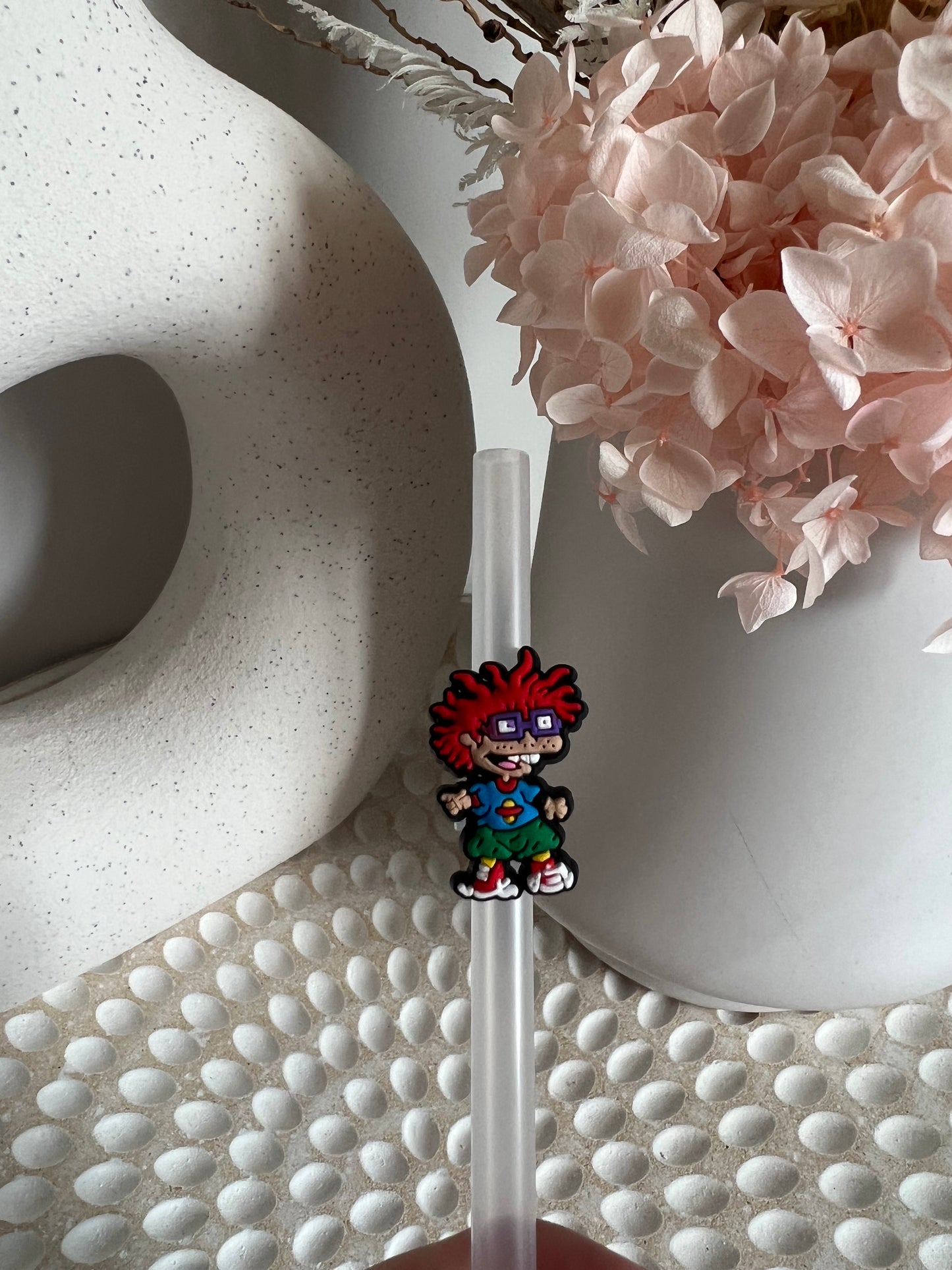 Rugrats straw charm