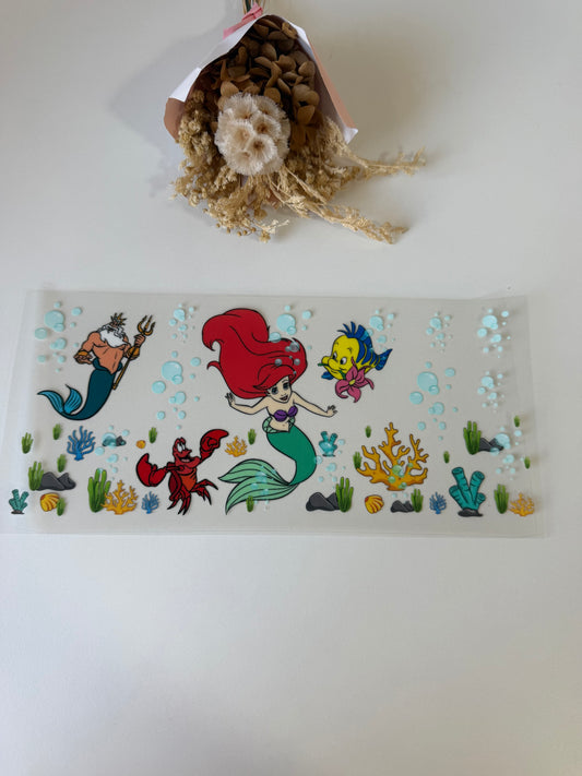 Mermaid uv dtf wrap