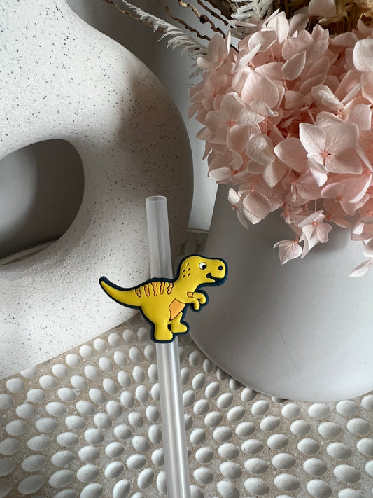 Dinosaurs straw charm