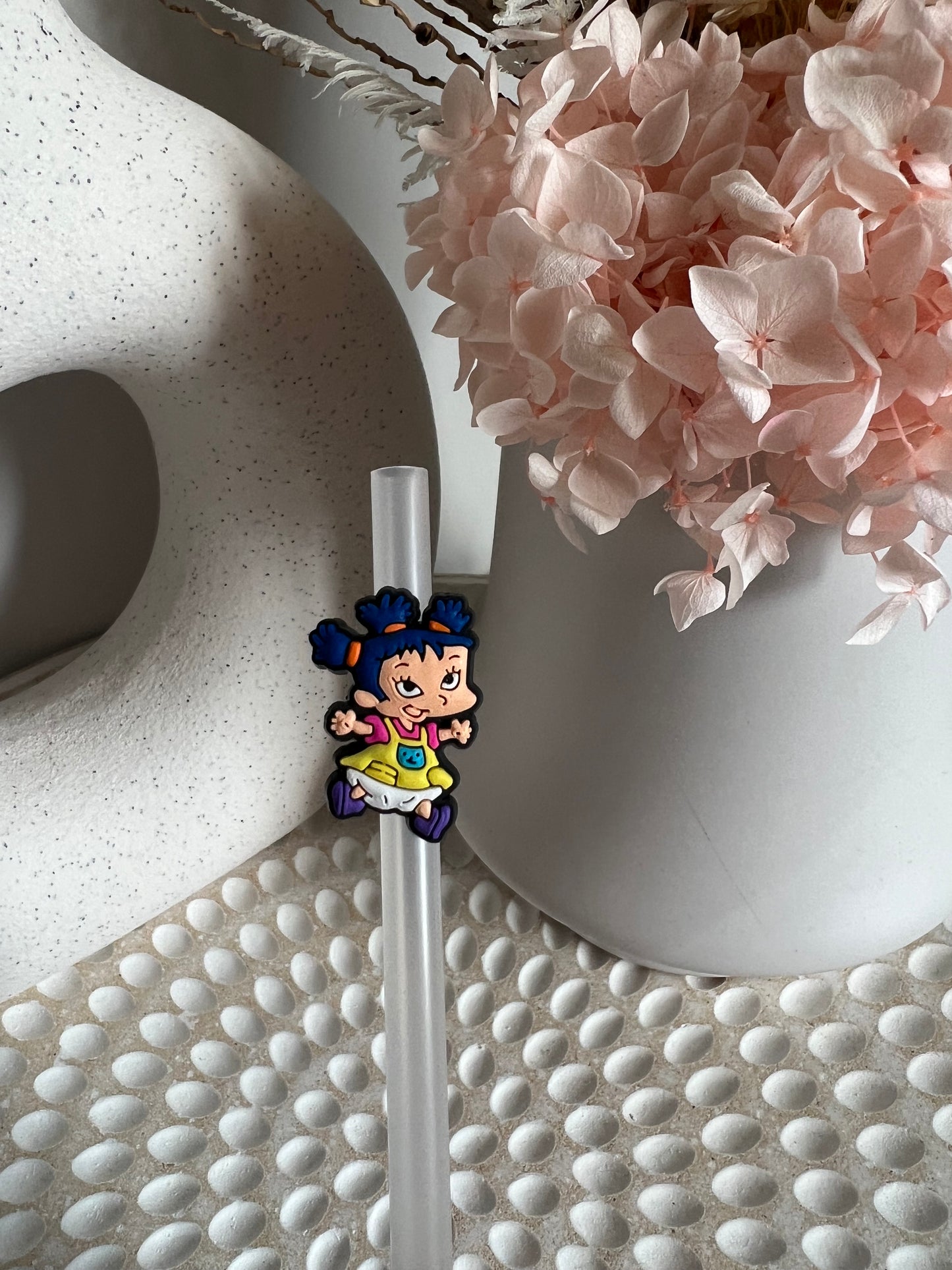 Rugrats straw charm