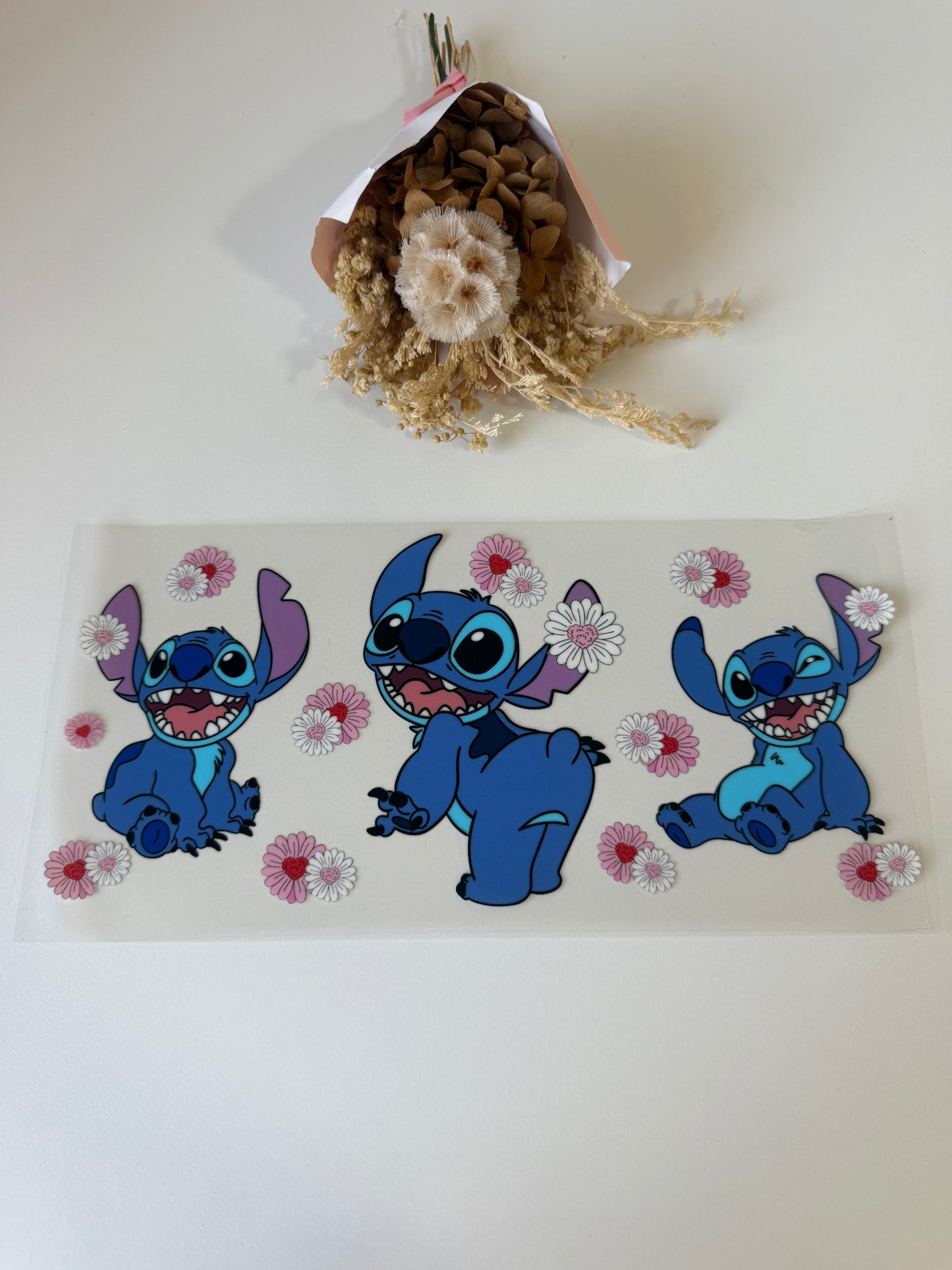 Blue alien 10 uv dtf wrap