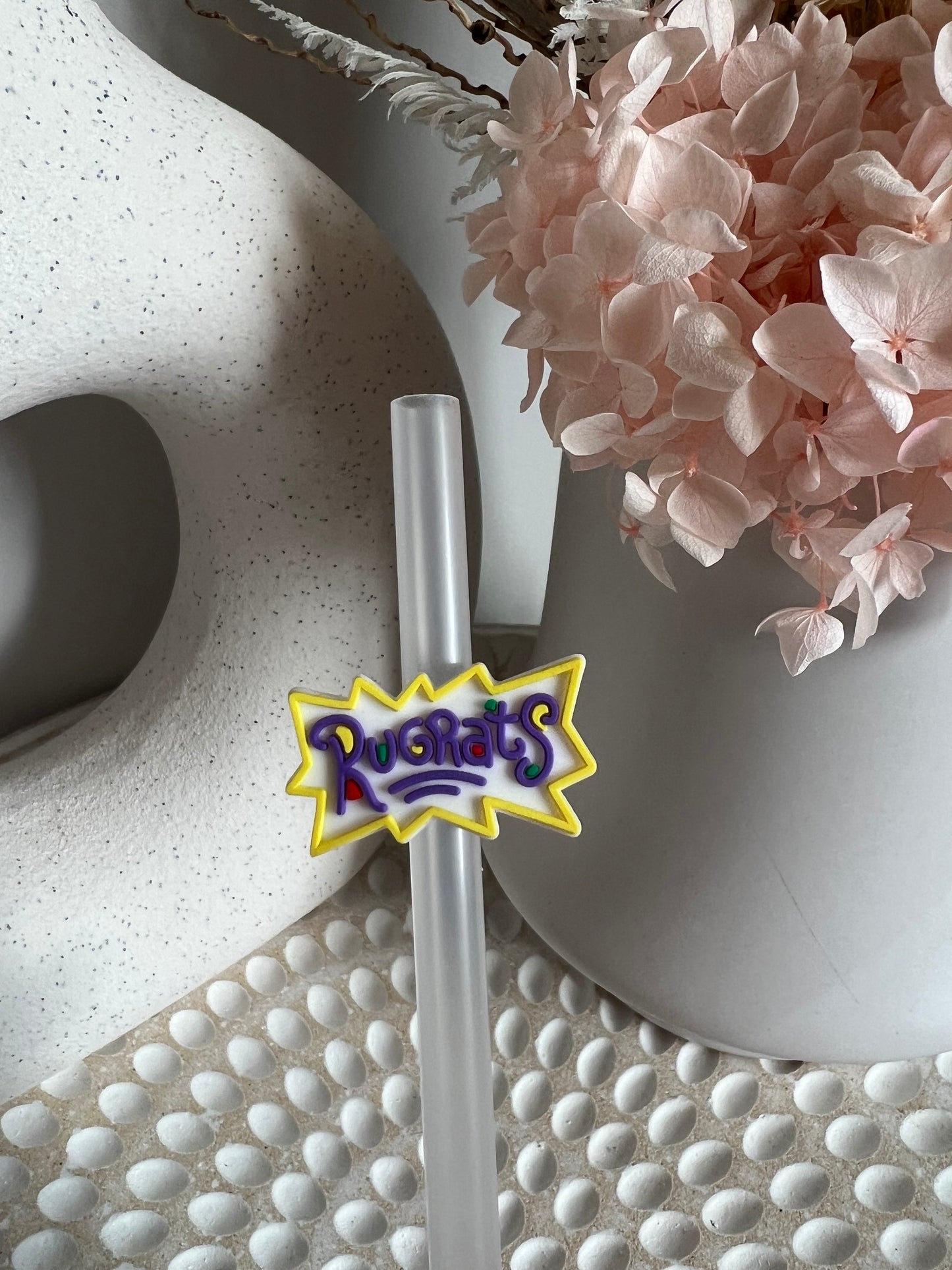 Rugrats straw charm