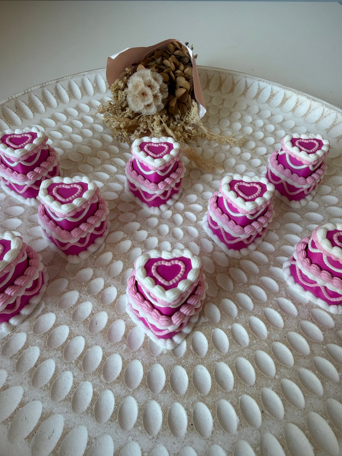 Heart cake fidget clicker