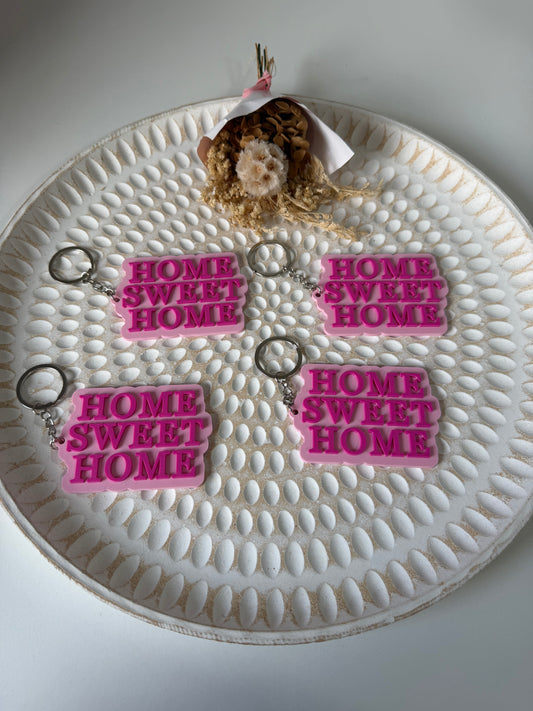 Home sweet home keyring