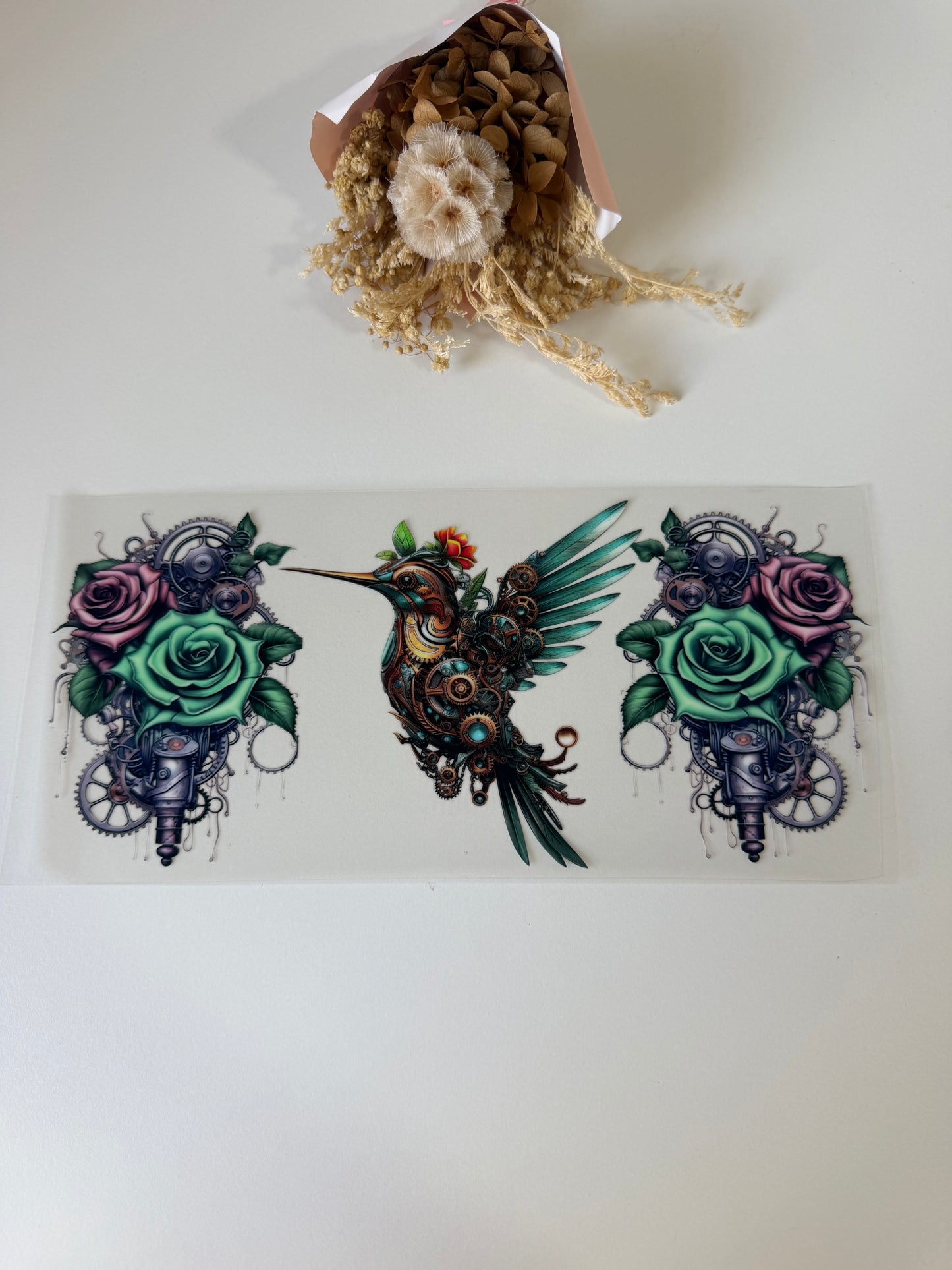 Hummingbird uv dtf wrap