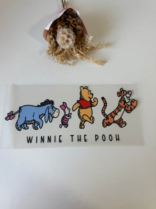 Pooh and friends uv dtf wrap
