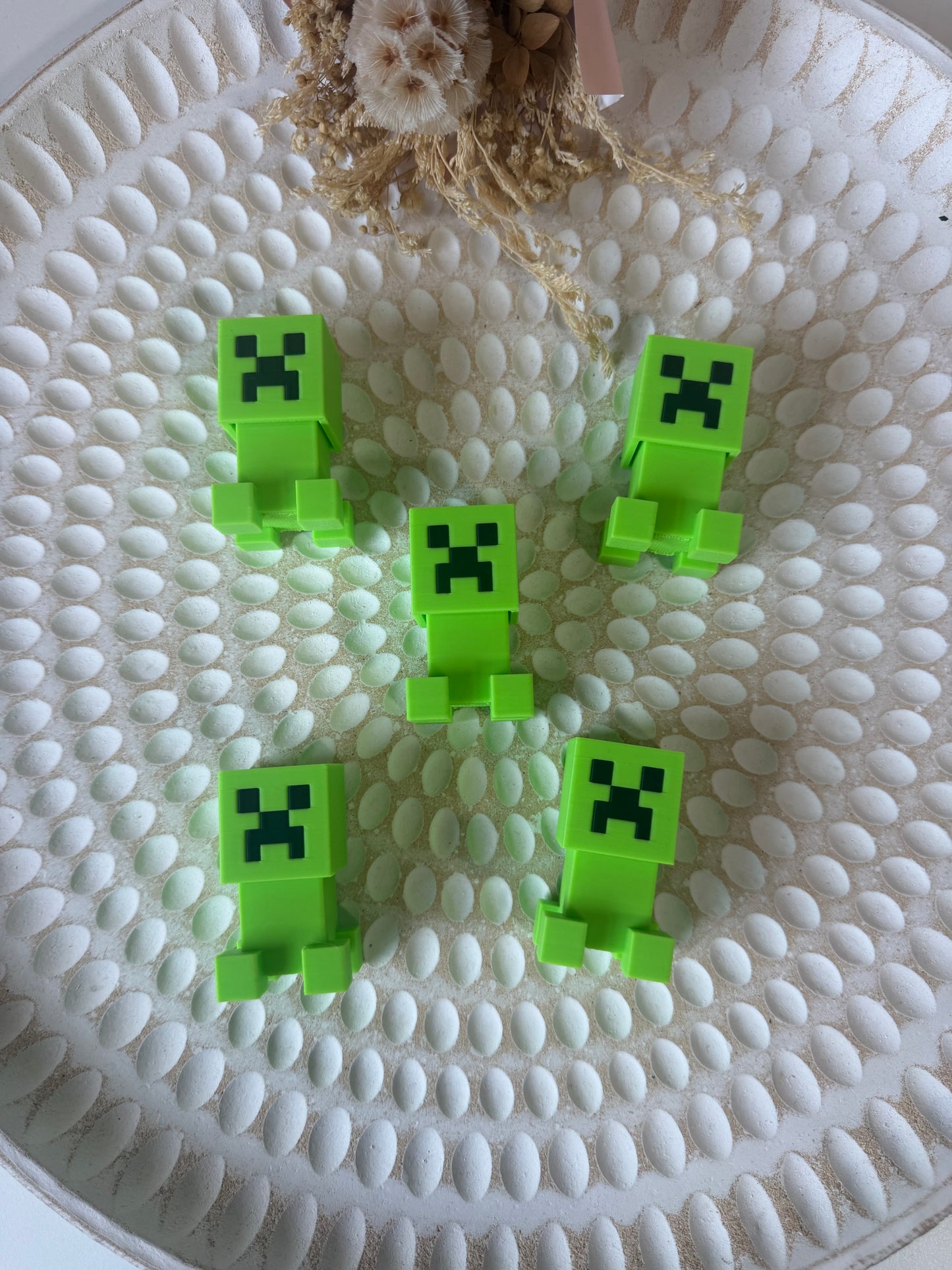 Green block fidget clicker