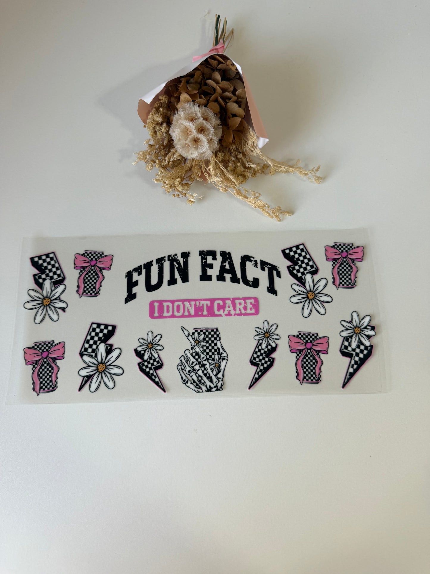 I don’t care uv dtf wrap