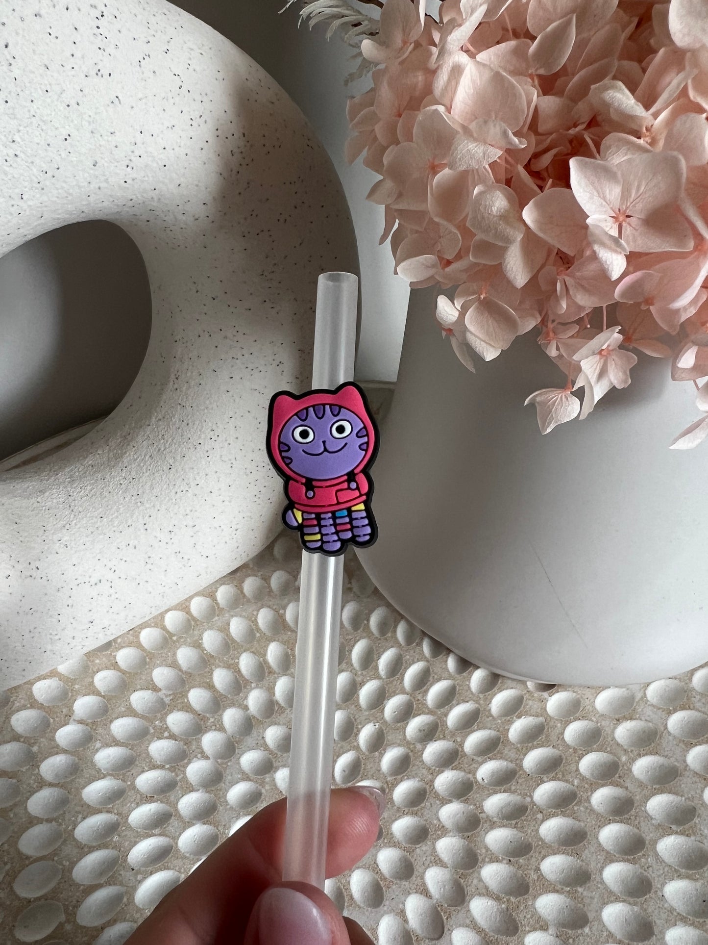 Gabby Dollhouse straw charm