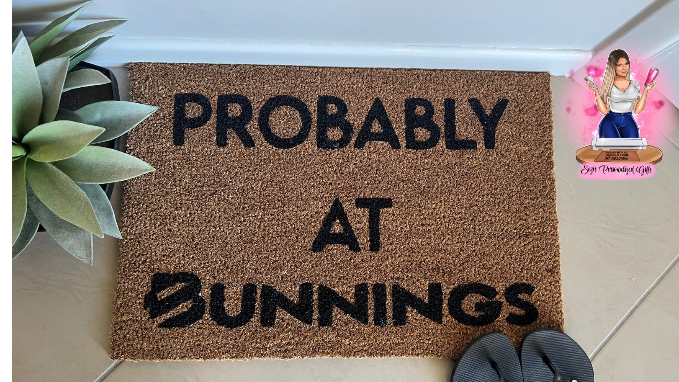 Probably at bunnings doormat