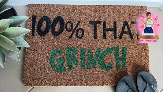 100% that grinch doormat